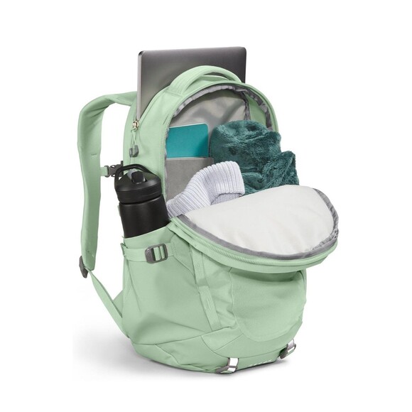 The North Face Womens Recon Laptop Backpack Misty Sage Dark Heather/Meld Grey - Picture 3 of 8